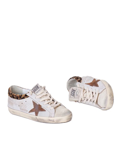 Sneakers Super Star white beige horsy leo Golden Goose | GWF01042.F008167.83260WHITE/BEIGE/SEEDPEARL/BEIGE